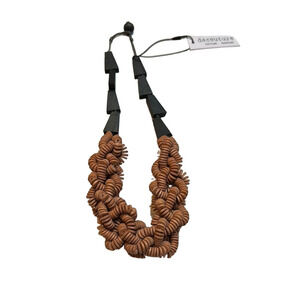 decouture Brown Chunky Statement Necklace